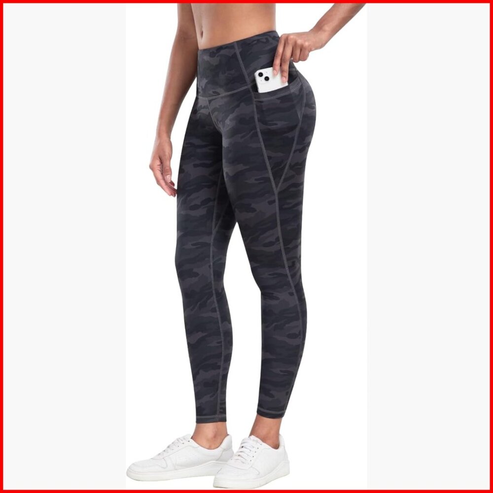 High Waisted Leggings with Pockets, Tummy Control, Soft Yoga Pants
